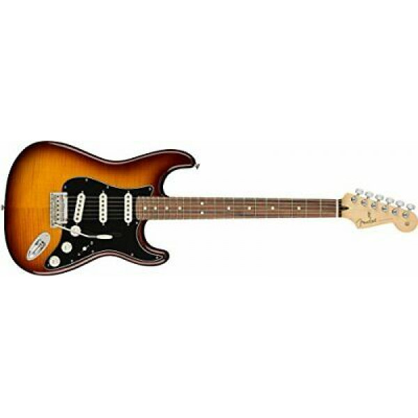 Nuevo Fender Guitarra eléctrica Stratocaster Plus Top Pau Ferro Diapasón T