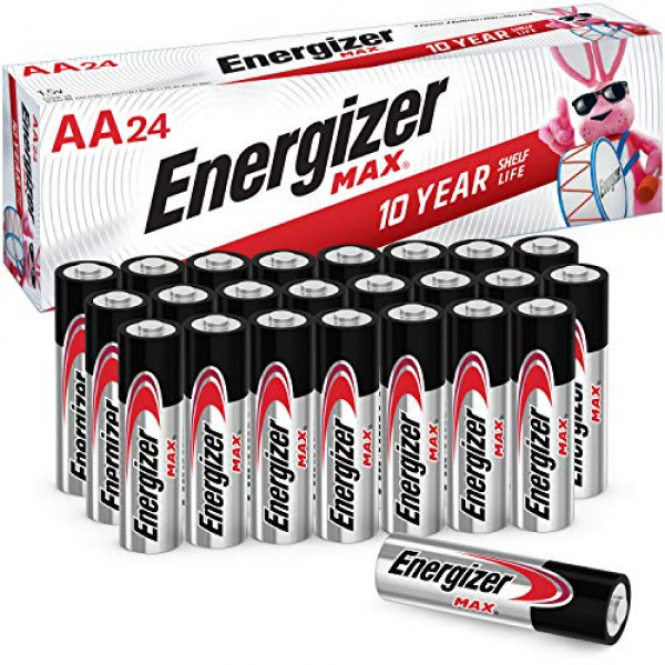 Pilas Energizer AA (24 unidades), pila alcalina doble A máx.