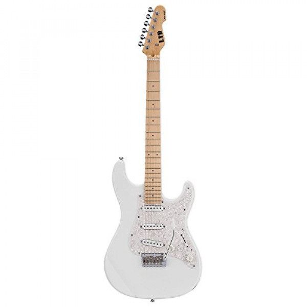 ESP LSN200WMSW Guitarra eléctrica de cuerpo sólido, Snow White