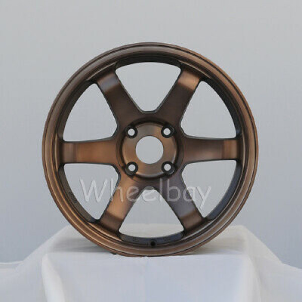 4 PIEZAS ROTA WHEEL GRID 17X9 4X114.3 12 73 COMPLETO ROYAL SPORT BRONZE
