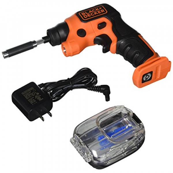 Destornillador inalámbrico BLACK + DECKER 4V MAX con luz LED (BDCSFS30C)