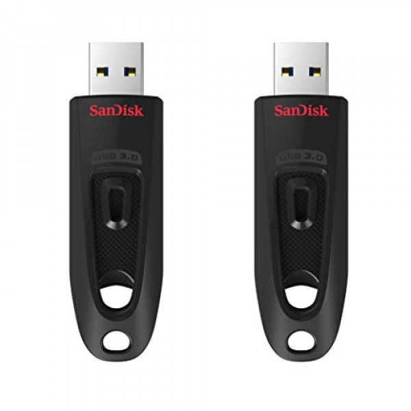 Unidad flash Ultra USB 3.0 SanDisk de 64 GB, paquete de 2 (2x64 GB) - SDCZ48-064G-GAM462