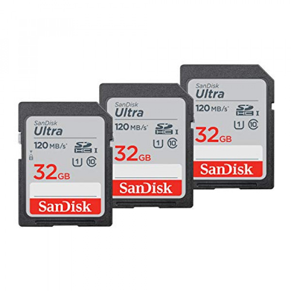 Tarjeta de memoria SanDisk 32GB Ultra SDHC UHS-I (3x32GB) - SDSDUN4-032G-GN6IM