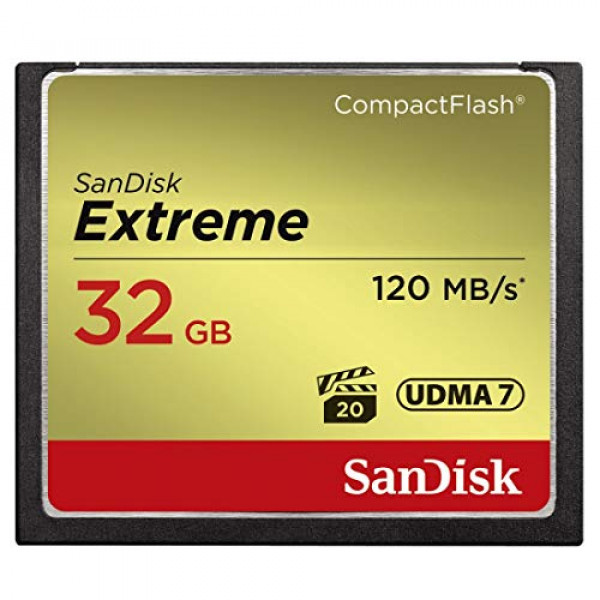Tarjeta de memoria CompactFlash SanDisk Extreme SDCFXSB-032G-G46 de 32 GB