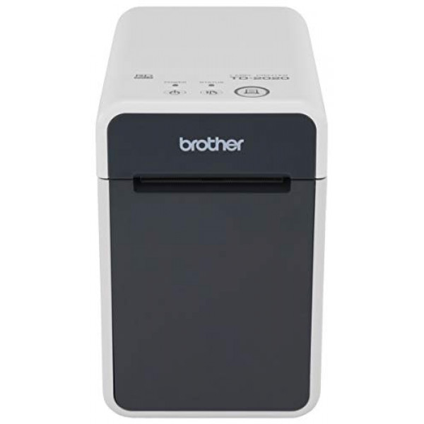 Brother TD2020 Impresora térmica de escritorio de 2 pulgadas para etiquetas, recibos y rótulos, 203 ppp, 6 ips, USB / serie