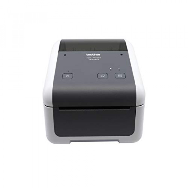 Brother TD4410D Impresora térmica de etiquetas y códigos de barras de escritorio de 4 pulgadas, para etiquetas, códigos de barras, recibos y etiquetas, 203 ppp, 8 IPS, USB estándar y serie