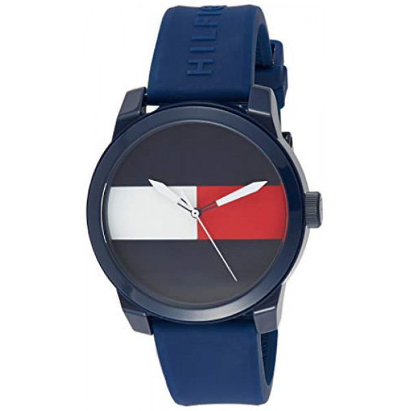 Reloj casual Tommy Hilfiger de plástico y caucho para hombre, color: azul (modelo: 1791322)
