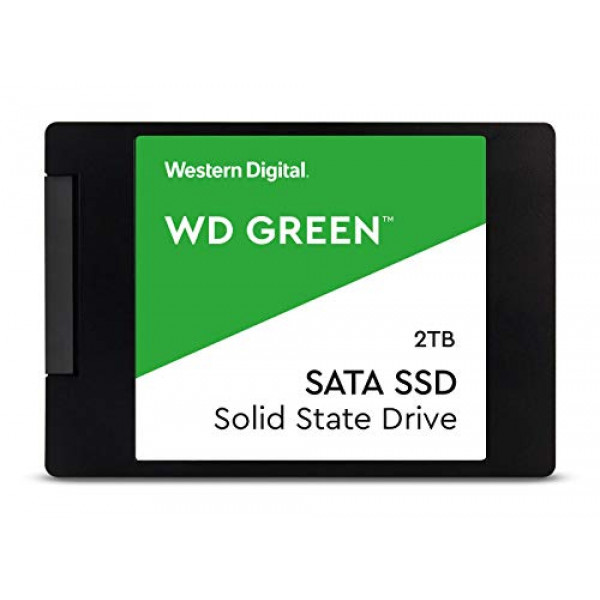 Unidad de estado sólido Western Digital 2TB WD Green Internal PC SSD - SATA III 6 Gb / s, 2.5 / 7mm, hasta 550 MB / s - WDS200T2G0A