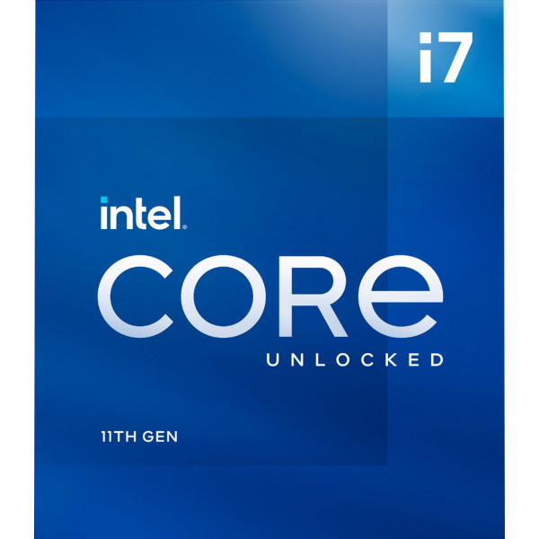 Intel - Core i7-11700K 11.a generación - 8 núcleos - 16 subprocesos - 3.6 a 5.0 GHz - LGA1200 - Procesador de escritorio desbloqueado