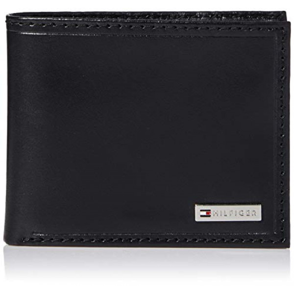 Billetera de hombre Tommy Hilfiger Leather RFID con bolsillo para monedas