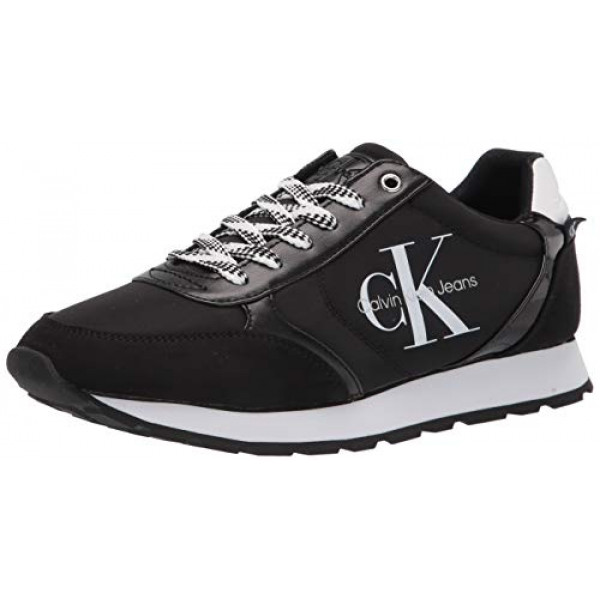 Calvin Klein Cayle Sneaker para mujer, negro, 9