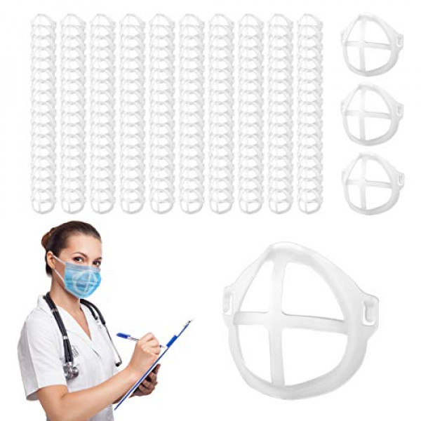 Soporte de máscara facial 3D 2160PCS Soportes de máscara para hacer que las máscaras se ajusten a la copa de respiración para el soporte de la máscara Inserciones de plástico para mascarilla para la sala de respiración Inserto de máscara de plástico Sopor