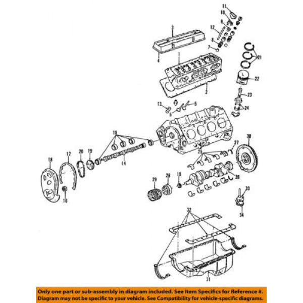 Cubierta de válvula de motor GM OEM 12555270