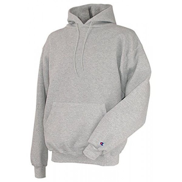 Champion - Sudadera con capucha de forro polar de doble acción en seco, acero claro