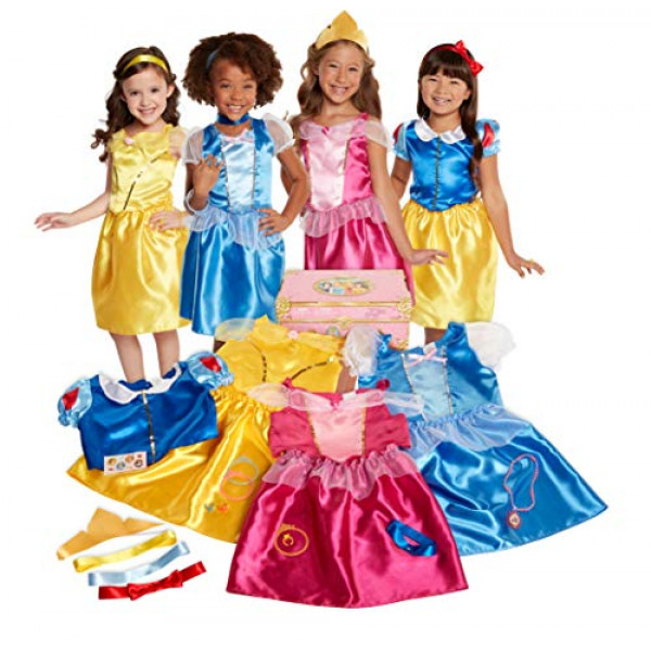 Disney Princess Dress Up Trunk Deluxe 21 piezas [Exclusivo de Amazon]
