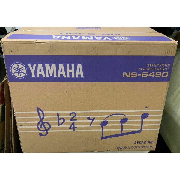 NUEVO Yamaha NS-6490 Altavoces de estantería de 3 vías Acabado Par Sonido envolvente negro