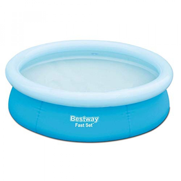 Bestway 57252E Piscina inflable redonda para niños sobre el suelo de 6 pies x 20 pulgadas, azul