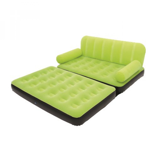 Sofá inflable Bestway Multi-Max con bomba de aire, verde