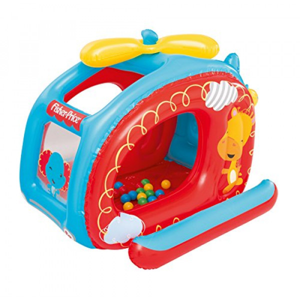 Piscina de bolas inflable para helicópteros Fisher-Price