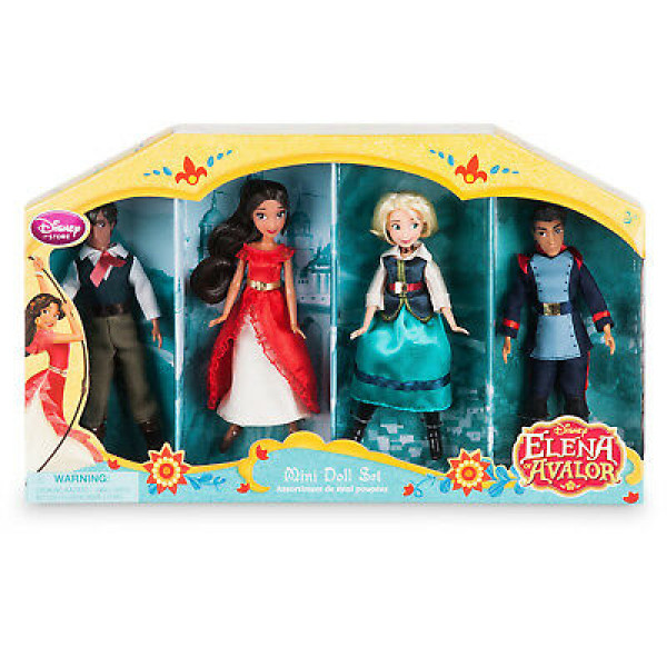 Disney Show Elena de Avalor Elena, Mateo, Naomi & Gabe Mini Doll Set