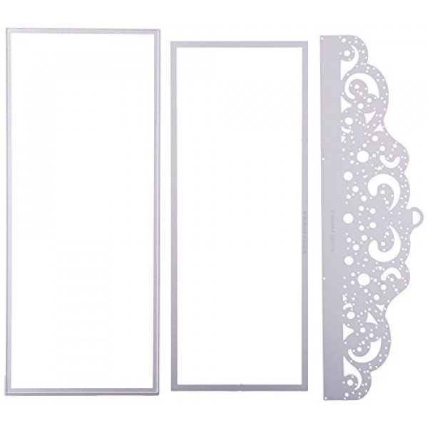 Sizzix, Multicolor, Juego de troqueles Thinlits 661879, Envoltorio de invitación, Paquete de 6, Talla única