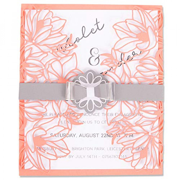 Bordes florales Sizzix, multicolor
