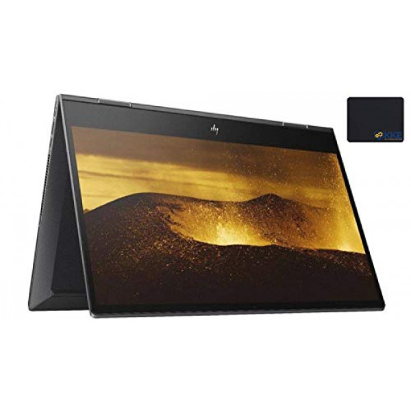 La computadora portátil 2 en 1 HP Envy x360 más nueva de 2021, pantalla táctil FHD de 15,6 , procesador AMD Ryzen 7 4700U de 8 núcleos, 16 GB de RAM, SSD de 256 GB, teclado retroiluminado, Wi-Fi, Windows 10 Home, paquete KKE, lápiz óptico incluido, Negro