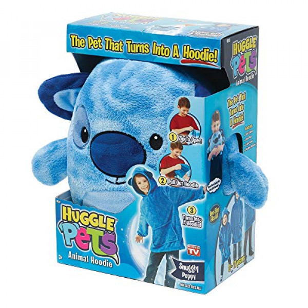 Ontel Huggle Pets Blue Puppy Animal sudadera con capucha