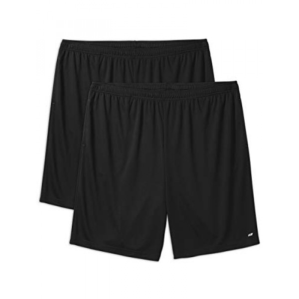 Pack de 2 pantalones cortos de rendimiento para hombre Amazon Essentials Big & Tall, negro, 4X