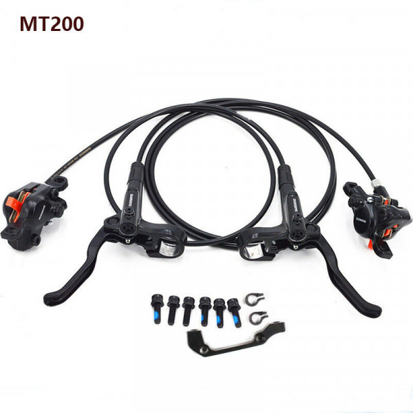 Shimano Deore MT200 Juego de frenos de disco hidráulico delantero y trasero original