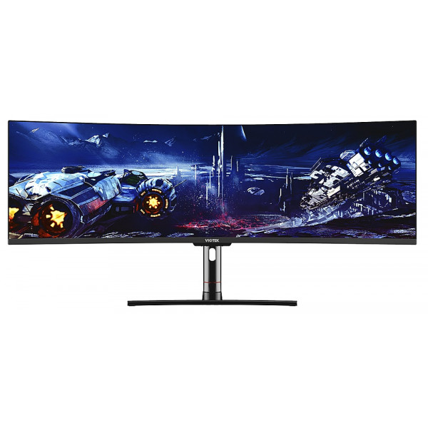 VIOTEK SUW49DA Monitor súper ultraancho de 49 pulgadas - 1440p 120 HZ QHD - Garantía de 3 años - (HDMI, DisplayPort) - Negro