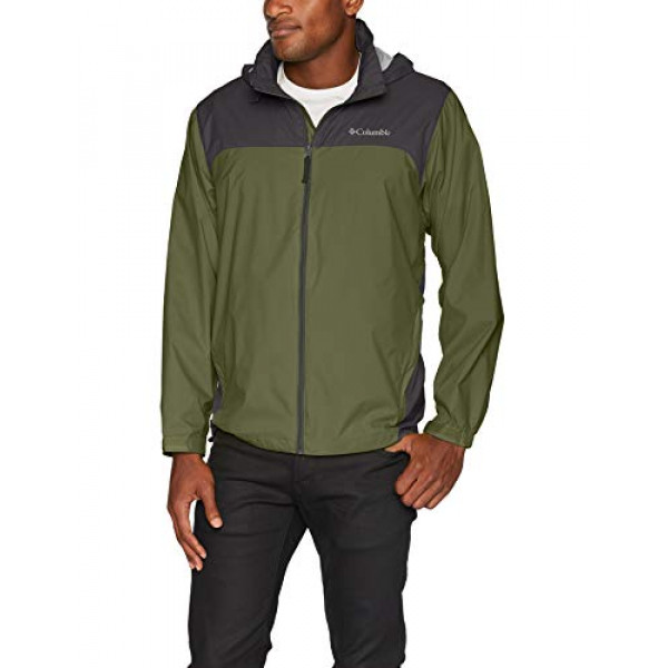 Columbia Glennaker Lake Chaqueta con cremallera frontal para hombre, Mosstone / Shark, XX-Large