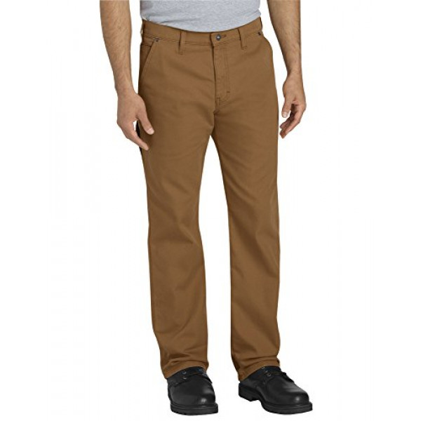 Dickies Pantalón Tough Max Carpenter para hombre, pato marrón lavado a la piedra, 34 32