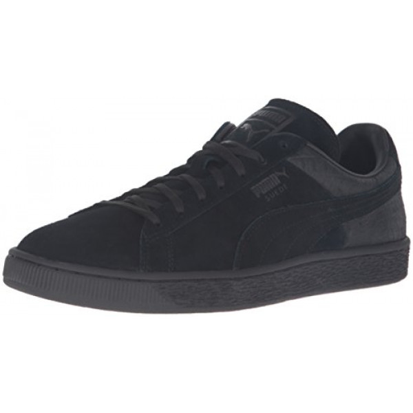 PUMA Suede Classic Casual Emboss Fashion Sneaker para hombre, negro, 10,5 millones EE. UU.