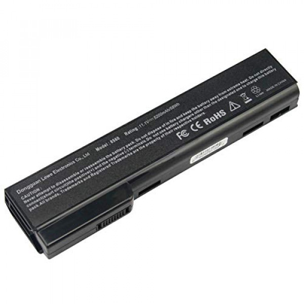 Nueva batería de portátil para HP EliteBook 8460p 8460w 8470p 8470w 8560p 8570p 8770P 6 celdas 11.1V 5200mAh Negro