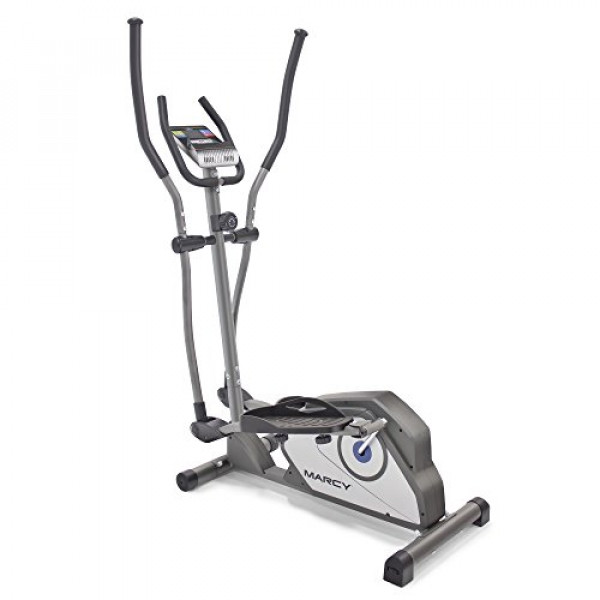 Máquina de entrenamiento cardiovascular con entrenador elíptico magnético Marcy con ruedas de transporte NS-40501E