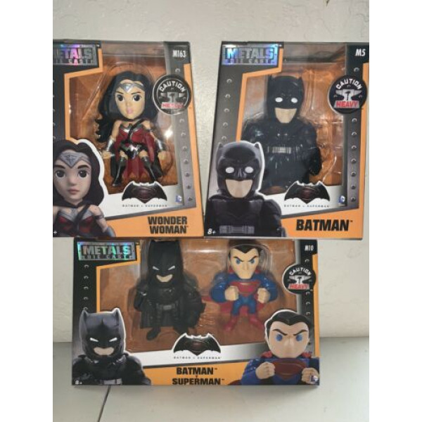 Jada Toys Metal Die Cast 4 lote de 3 DC Universe