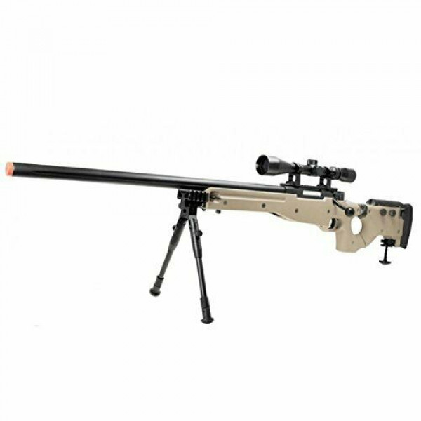 Bien MB08D l96 Spring Airsoft Gun Metal Sniper fps-450 W / 3-9x40W / Scope + Bi-pod
