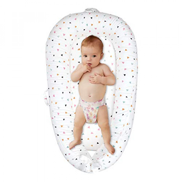 SOONHUA - Cama plegable para bebé con cuna lavable, extraíble y lavable, para viajes, portátil, suave, transpirable, para recién nacido, cama para bebé, colchón para dormir
