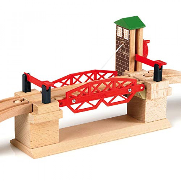Puente elevador BRIO 33757 | Accesorio de tren de juguete con riel de madera para niños a partir de 3 años