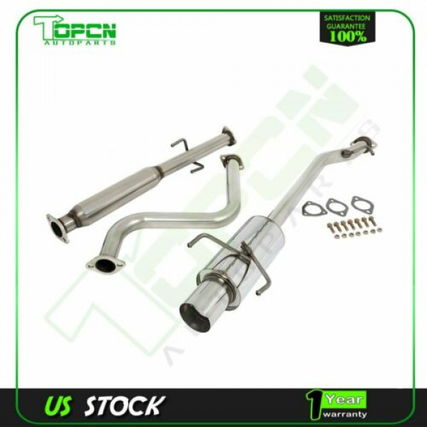 SISTEMA DE ESCAPE CATBACK CON PUNTA DE SILENCIADOR INOXIDABLE DE 4 Para 90-93 ACCORD CB7 / CB9