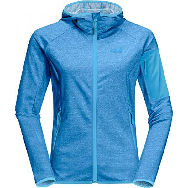 Chaqueta con capucha Milford para mujer de Jack Wolfskin W, azul brillante, L