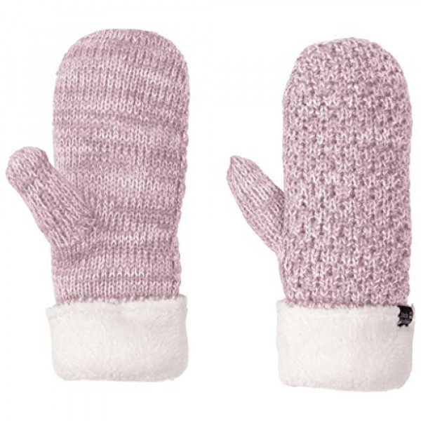 Jack Wolfskin Mujer Highloft Knit Mitten Mujer, Violet Pearl, S