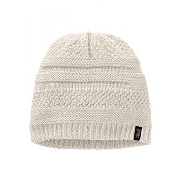 Jack Wolfskin - Gorro de punto para mujer de White Rock para mujer, abedul, mediano