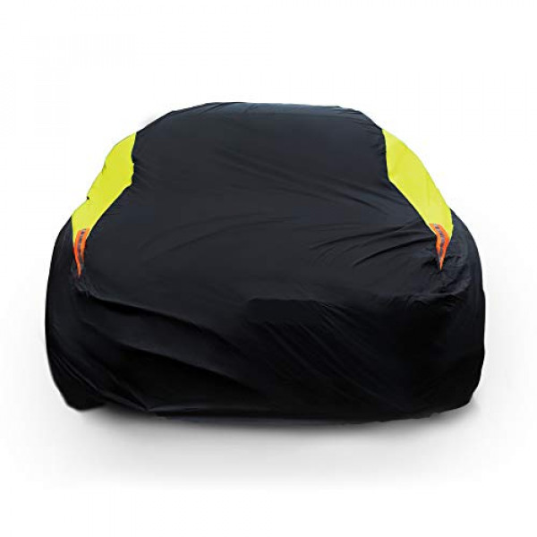 MORNYRAY Funda impermeable para coche para todo tipo de clima, a prueba de viento, a prueba de nieve, protección UV, exterior, cubierta completa para coche, ajuste universal para sedán (longitud del sedán de 186-193 pulgadas)