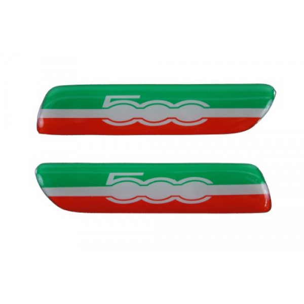 Accesorios originales Fiat 82212756 500 / 500C Moldura lateral roja / blanca / verde