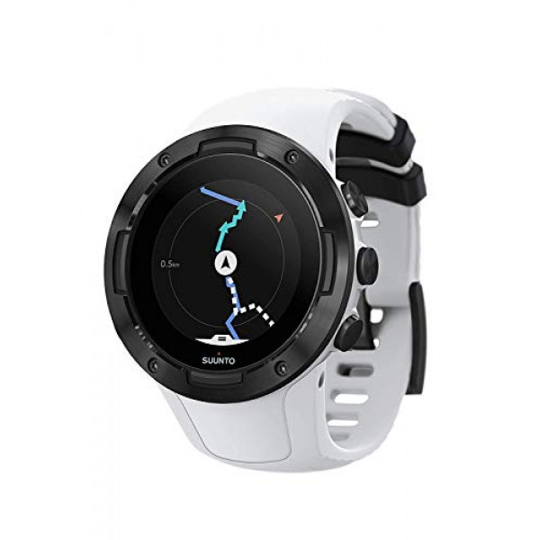 Reloj deportivo ligero con GPS SUUNTO 5, blanco / negro