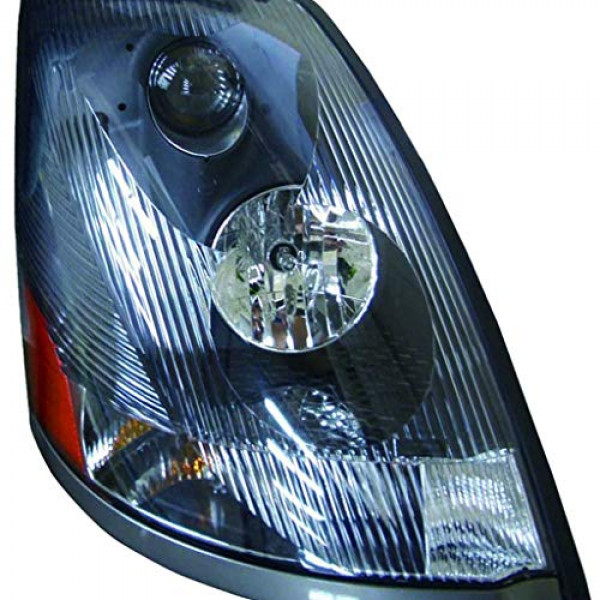 Para el conjunto de faros delanteros Volvo VN / VNL / VNM 2004-2015 lado del conductor | Negro con lente que no sobresale para VO2502156 | 82329124