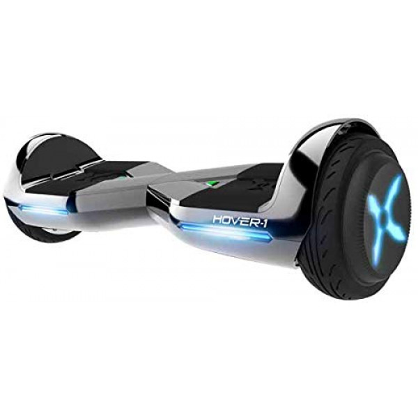 Hover-1 Dream Hoverboard - Patinete eléctrico con luz LED, ruedas, Gun Metal, 25 x 9 x 9