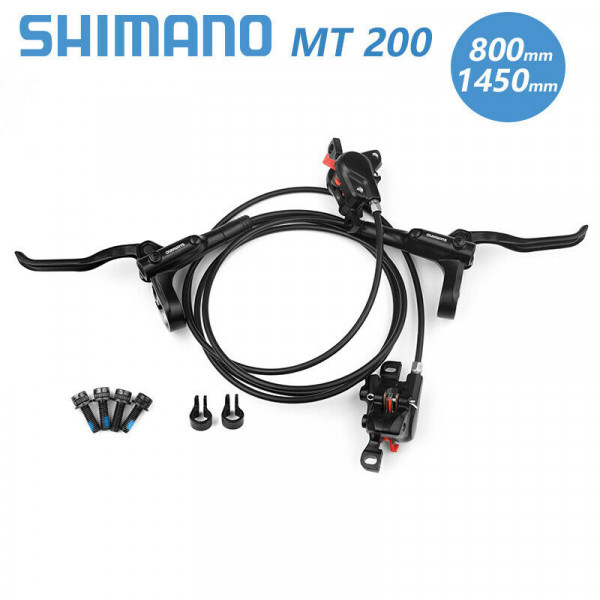 Frenos SHIMANO MT200 MTB 1450 mm 800 mm Freno hidráulico delantero trasero para bicicleta de montaña